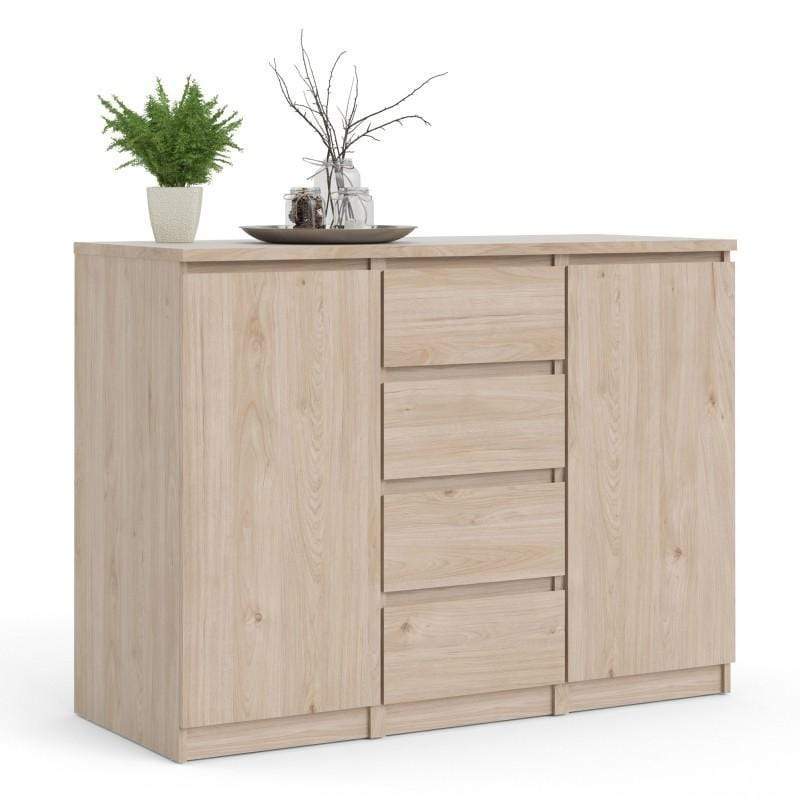 Naia Sideboard  4 Drawers 2 Doors in Jackson Hickory Oak