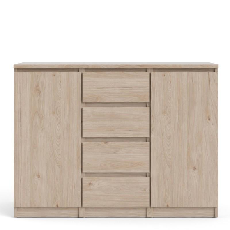 Naia Sideboard  4 Drawers 2 Doors in Jackson Hickory Oak