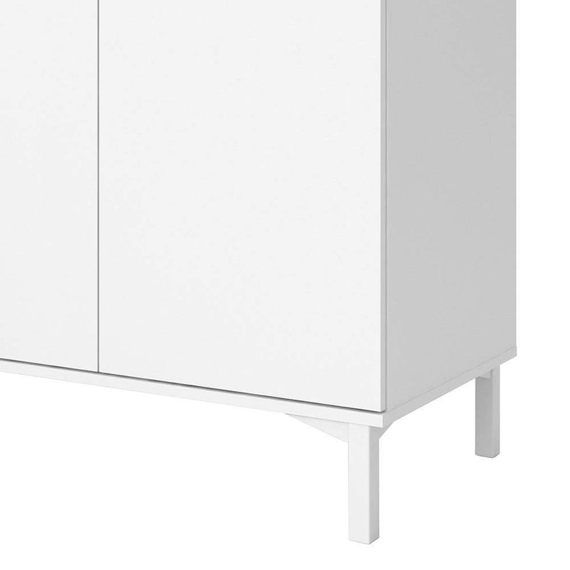 Roomers Sideboard 3 Drawers 3 Doors in White and Oak