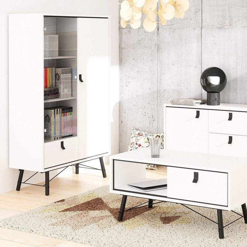 Ry Sideboard with 1 door + 2 drawers Matt White