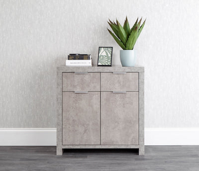 Bloc Compact Sideboard Concrete - GFW