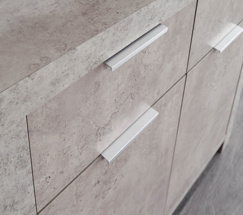 Bloc Compact Sideboard Concrete - GFW