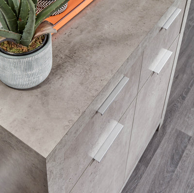 Bloc Compact Sideboard Concrete - GFW