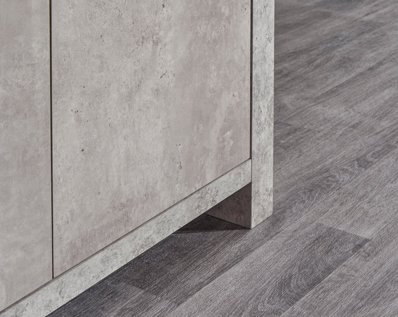 Bloc Compact Sideboard Concrete - GFW