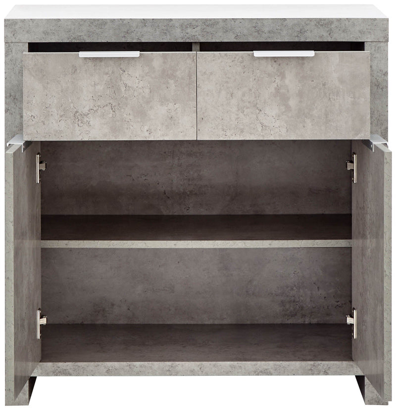 Bloc Compact Sideboard Concrete - GFW