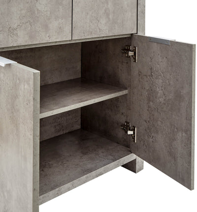 Bloc Compact Sideboard Concrete - GFW