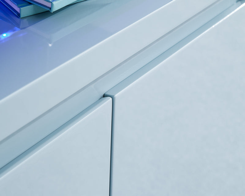 Polar High Gloss Led Sideboard Grey