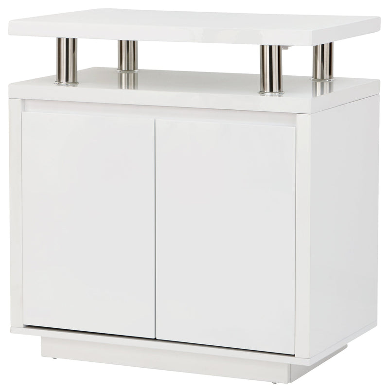 Polar High Gloss Led Sideboard White