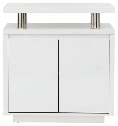 Polar High Gloss Led Sideboard White