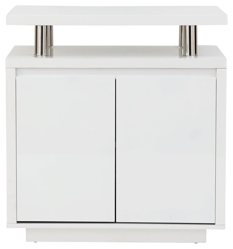 Polar High Gloss Led Sideboard White