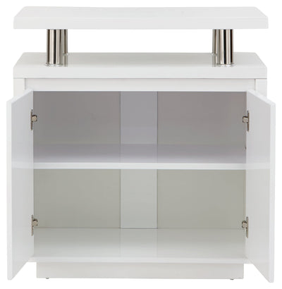 Polar High Gloss Led Sideboard White