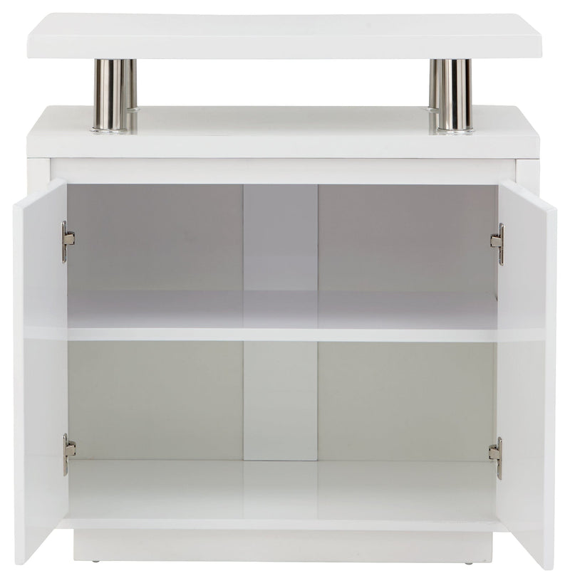 Polar High Gloss Led Sideboard White