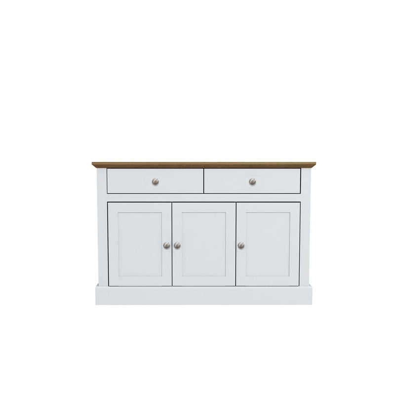 Devon 3 Door 2 Drawer Sideboard White