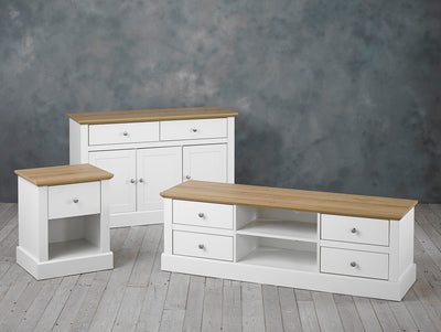 Devon 3 Door 2 Drawer Sideboard White