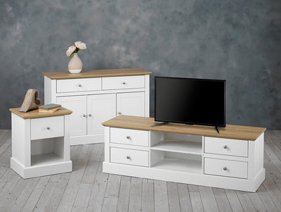 Devon 3 Door 2 Drawer Sideboard White