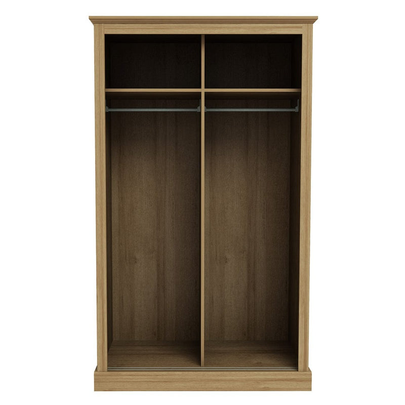 Devon 2 Door Sliding Wardrobe Oak INC. ASSEMBLY