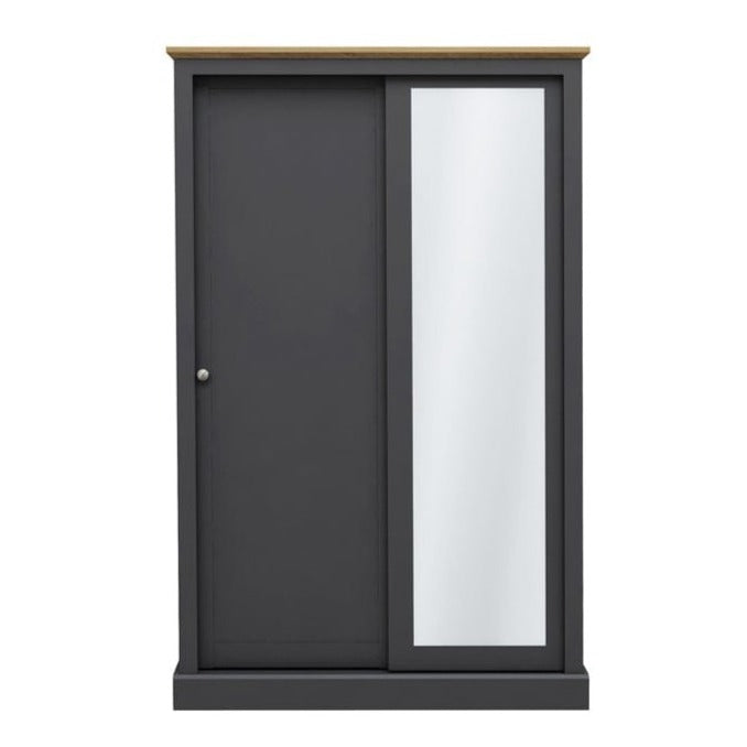 Devon 2 Door Sliding Wardrobe Charcoal