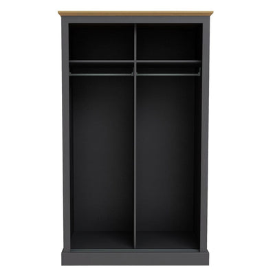 Devon 2 Door Sliding Wardrobe Charcoal