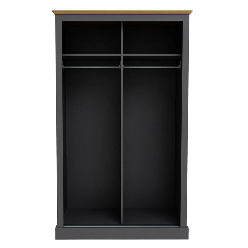 Devon 2 Door Sliding Wardrobe Charcoal