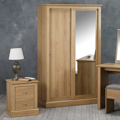 Devon 2 Door Sliding Wardrobe Oak