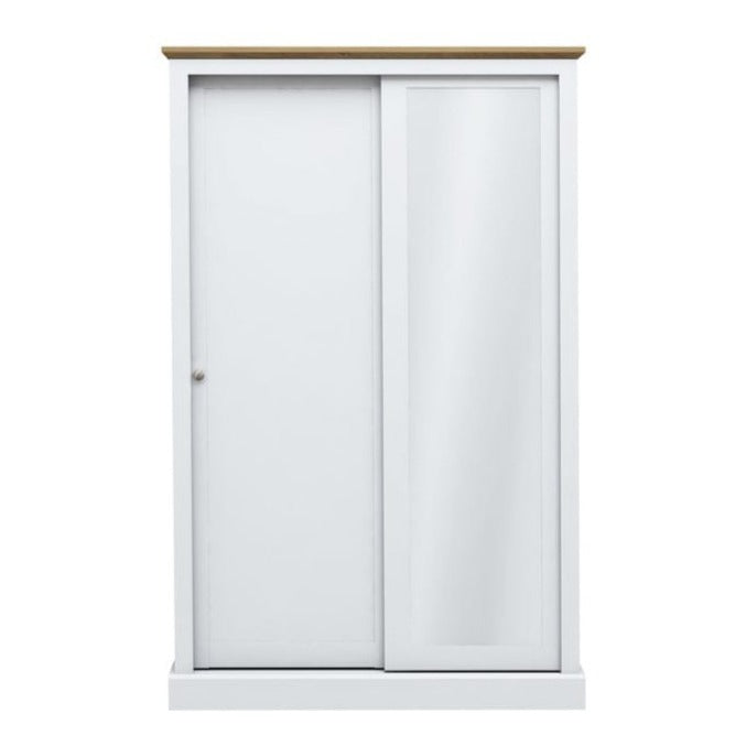 Devon 2 Door Sliding Wardrobe White