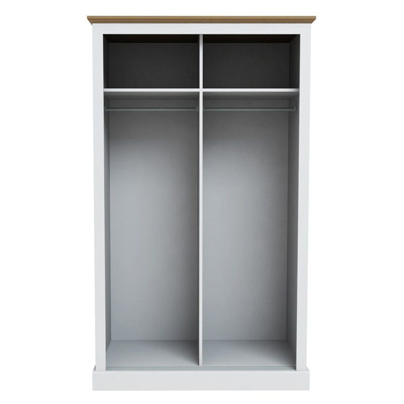 Devon 2 Door Sliding Wardrobe White