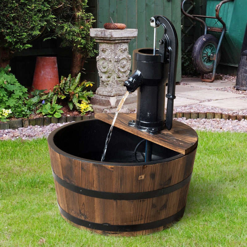 Wooden Barrel Water