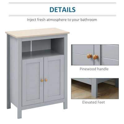 Bathroom Floor Cabinet, Living Grey