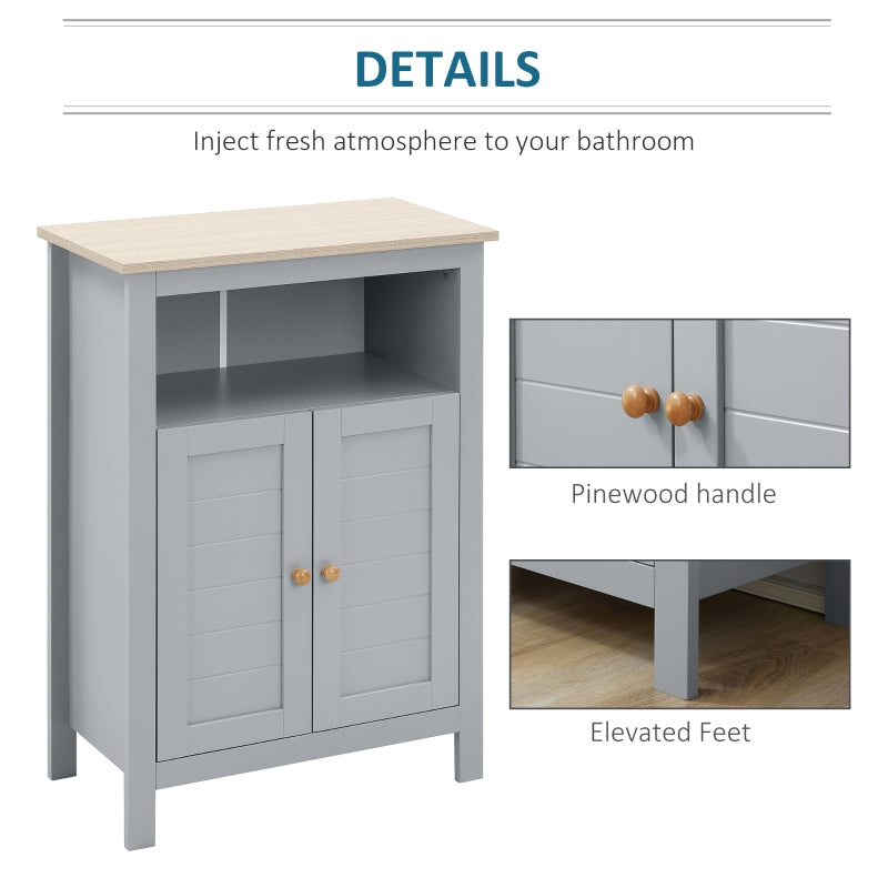 Bathroom Floor Cabinet, Living Grey