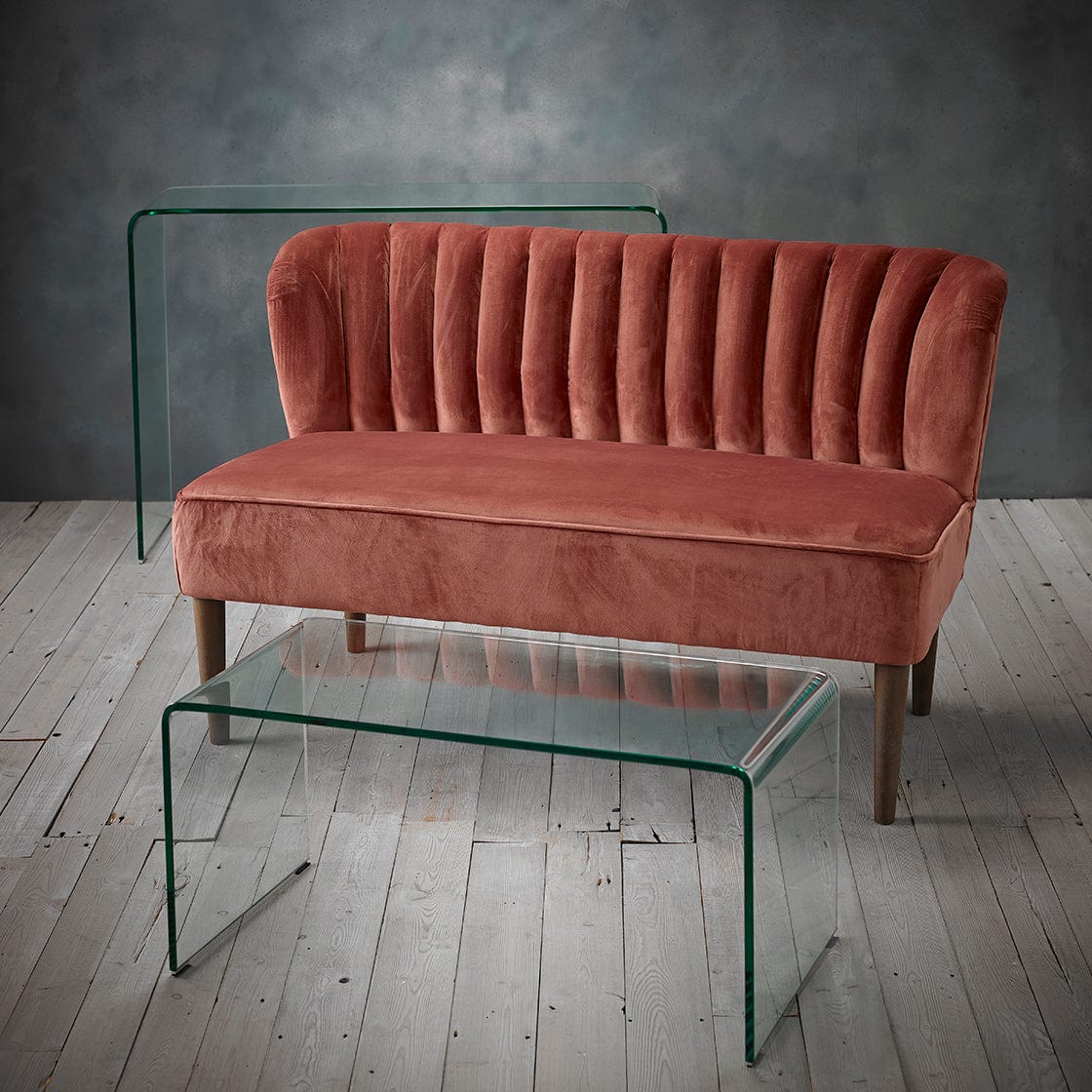 Vintage pink store couch