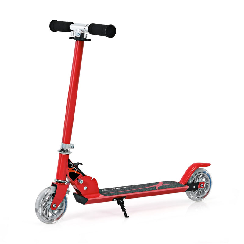 Kids Aluminum Folding Stunt Scooter with LED Wheels