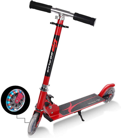 Kids Aluminum Folding Stunt Scooter with LED Wheels