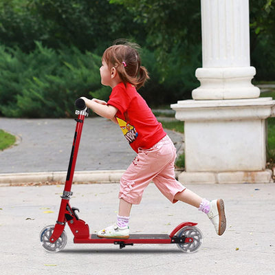 Kids Aluminum Folding Stunt Scooter with LED Wheels