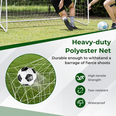 Soccer Training Equipment with Net and Metal Frame for Youth Kids Home Practice Training