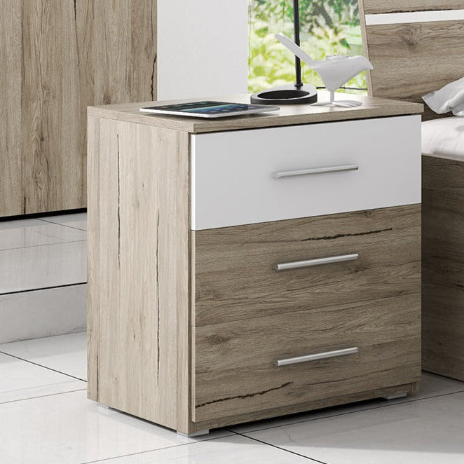 Beta Bedside Cabinet Oak San Remo