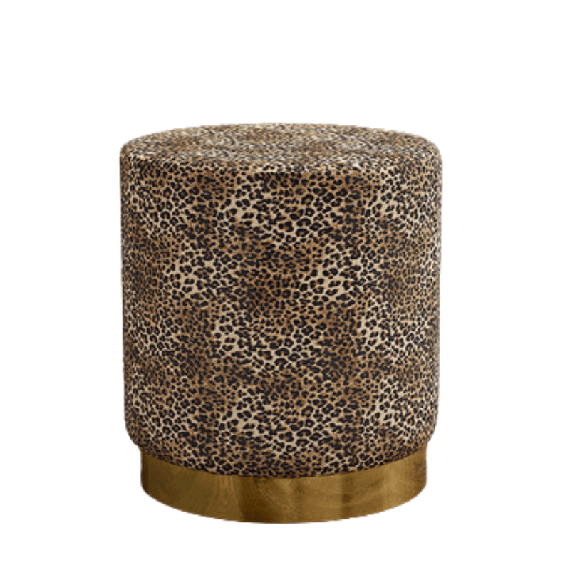 Lara Pouffe Leopard Print (Pack of 1)