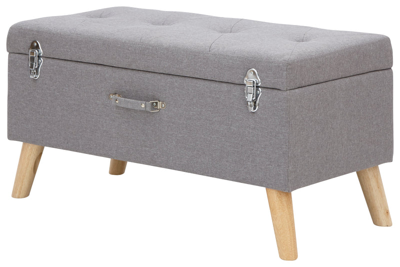 Minstrel Storage Ottoman Large Grey