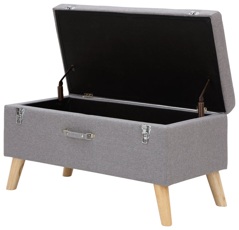 Minstrel Storage Ottoman Large Grey