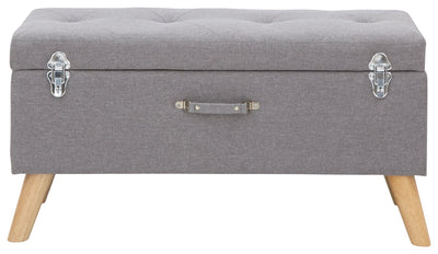 Minstrel Storage Ottoman Large Grey