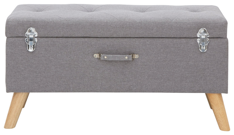 Minstrel Storage Ottoman Large Grey