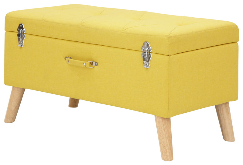 Minstrel Storage Ottoman Large Mustard