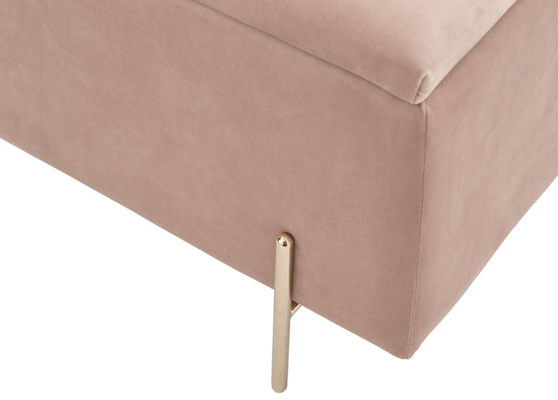 Mystica Ottoman Storage Bench Blush Pink