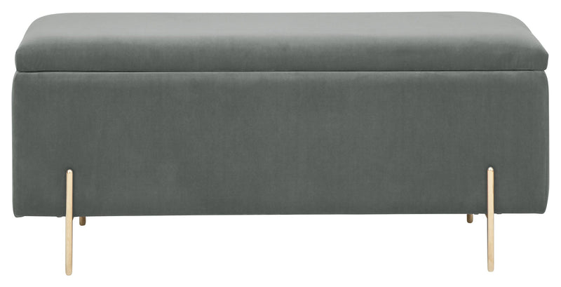 Mystica Ottoman Storage Bench Grey