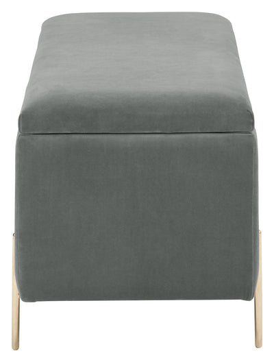 Mystica Ottoman Storage Bench Grey