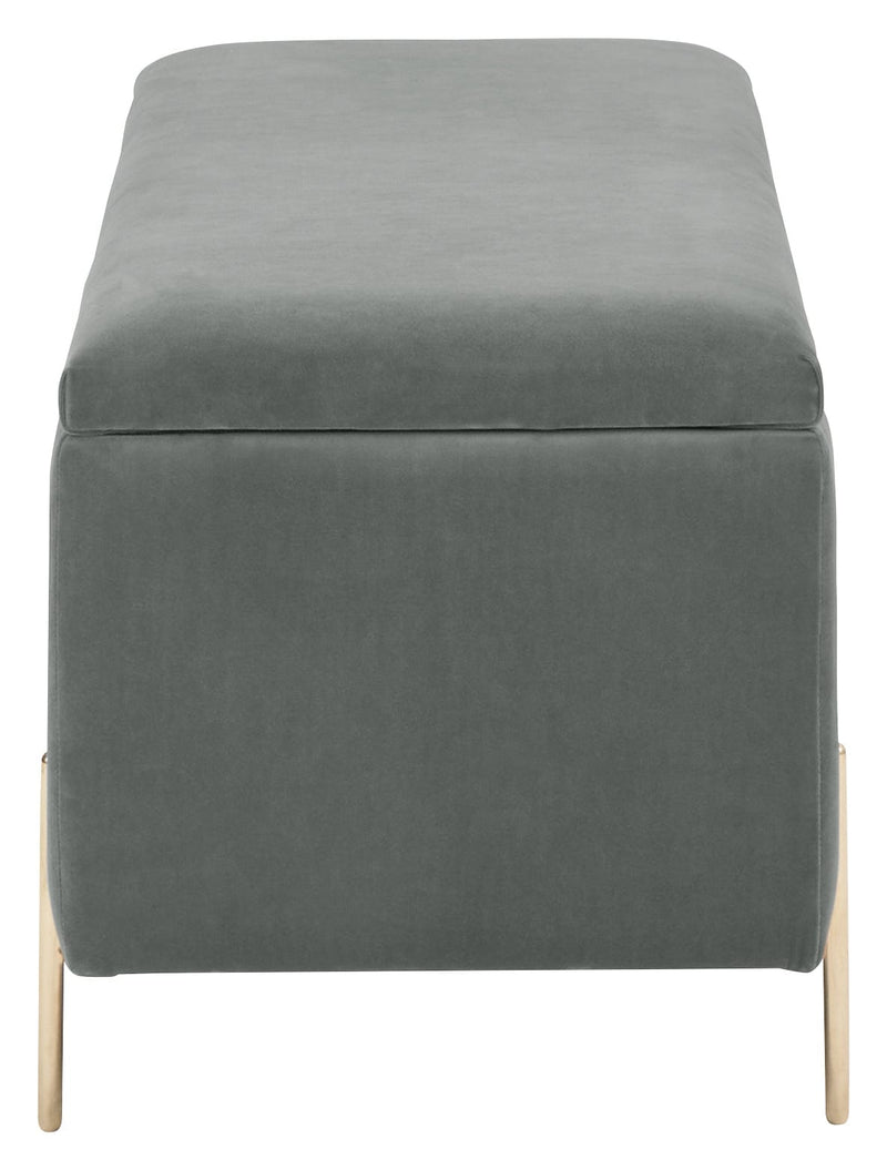 Mystica Ottoman Storage Bench Grey