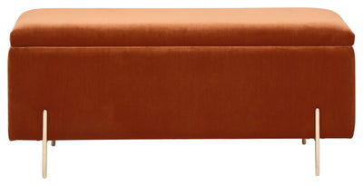 Mystica Ottoman Storage Bench Russet