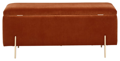 Mystica Ottoman Storage Bench Russet