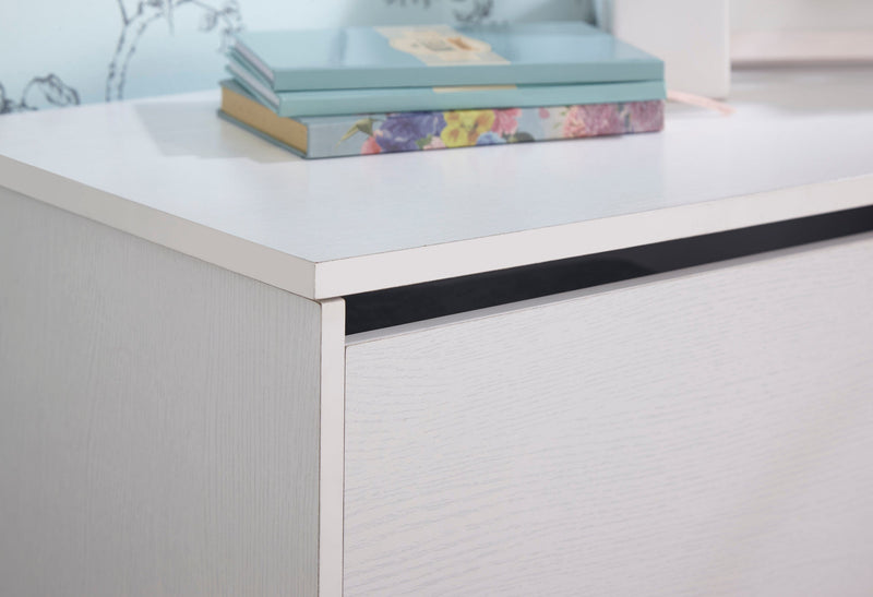 Panama Ottoman Storage Box White