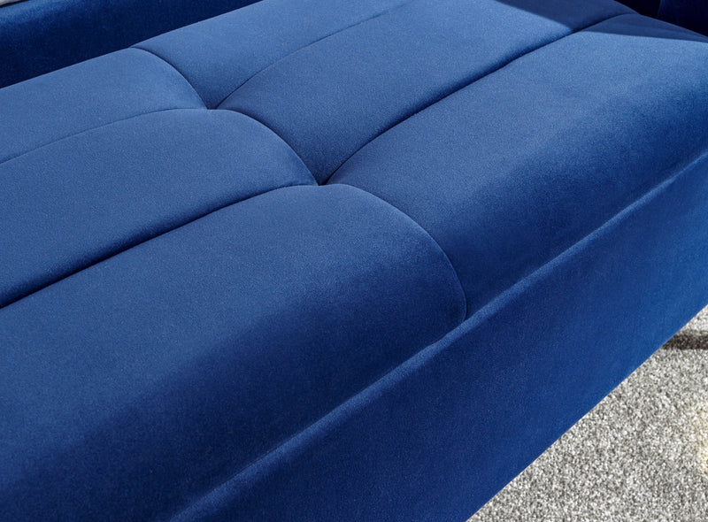 Pettine Ottoman Storage Bench Royal Blue