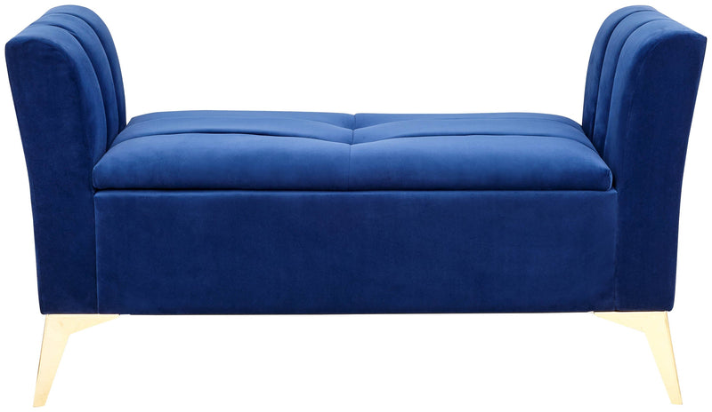 Pettine Ottoman Storage Bench Royal Blue